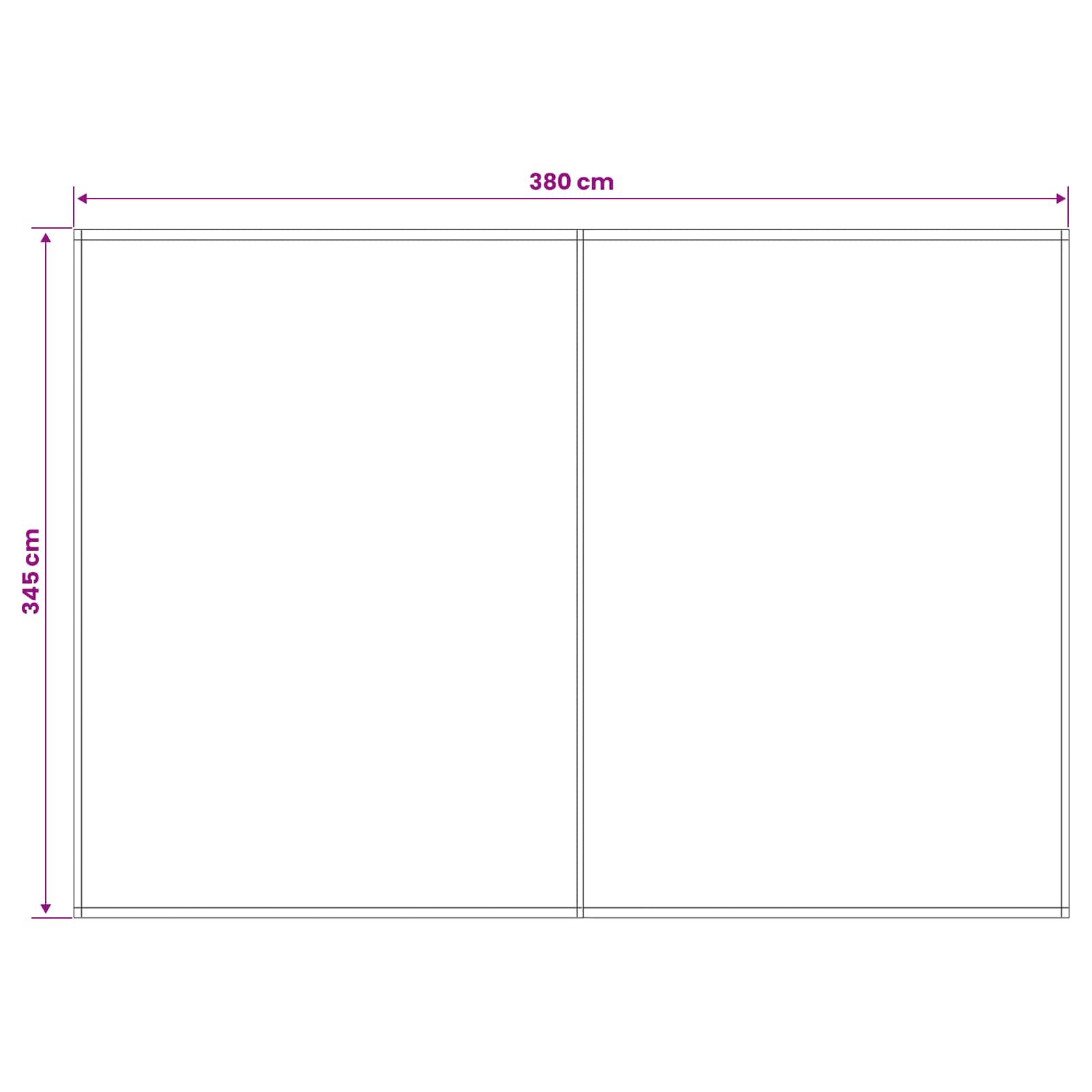 Markisenersatzstoff Anthrazit 400 x 350 cm Polyester
