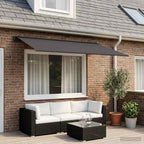 Markisenersatzstoff Anthrazit 450 x 300 cm Polyester