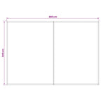 Markisenersatzstoff Anthrazit 500 x 350 cm Polyester