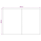Markisenersatzstoff Braun 600 x 300 cm Polyester