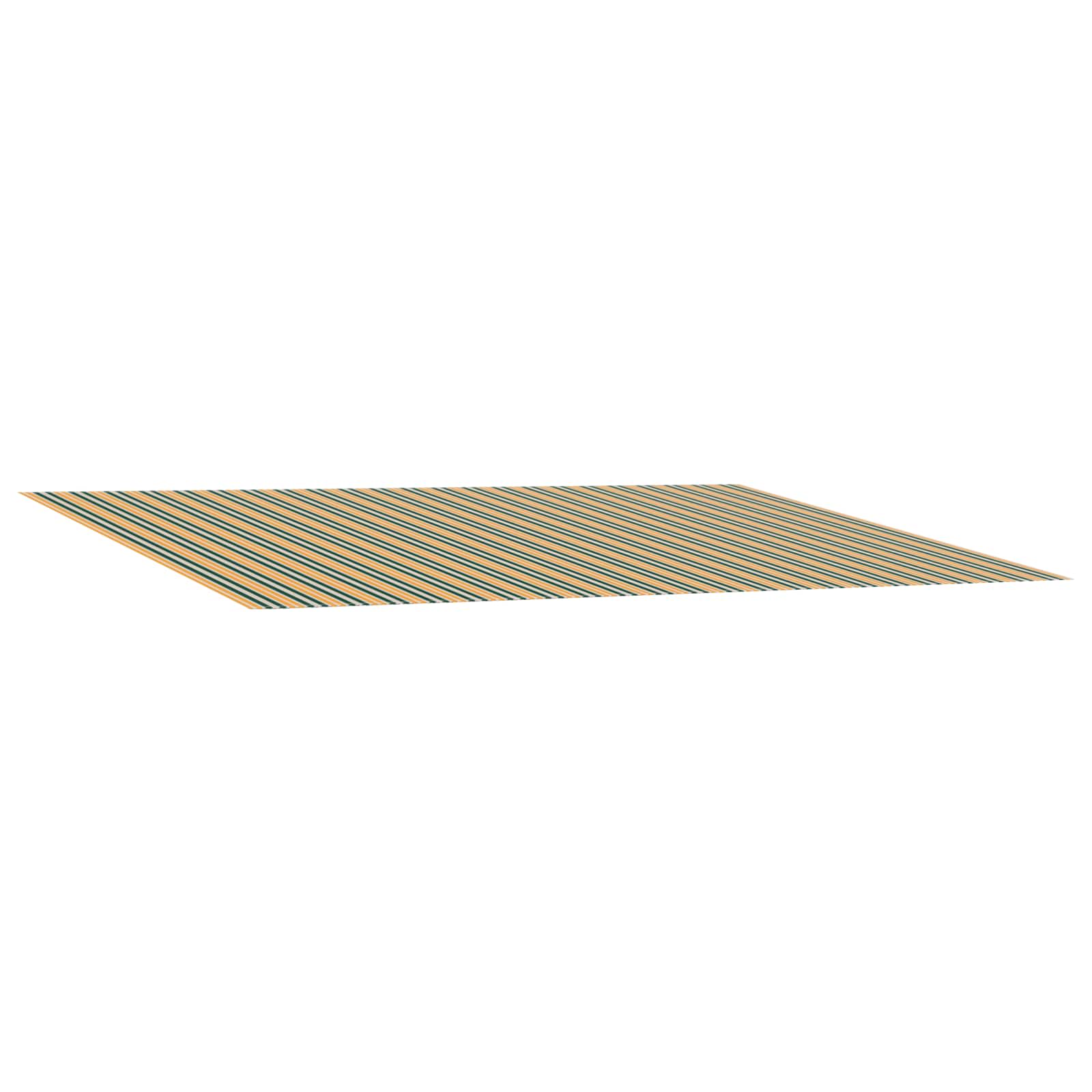 Markisenersatzstoff Grün und Gelb 450 x 350 cm Polyester