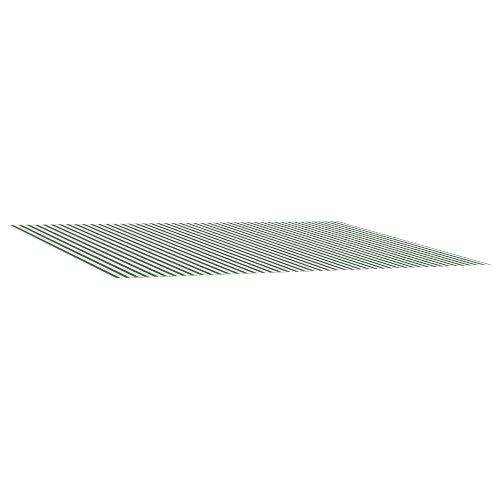 Markisenersatzstoff Grün und Weiß 400 x 350 cm Polyester