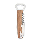 Wooden bottle opener
