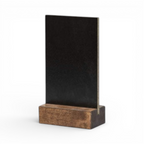 Lausitzer Marktplatz Kreidetafel aus Holz Tischaufsteller beschreibbar, ideal für Menüskarten, Angebote und Hinweise.