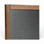 Lausitzer Marktplatz- schwarze HDF Kreide Wandtafel mit Holzrahmen zum aufhängen, ideal für Restaurants und Büros oder Kinderzimmer.