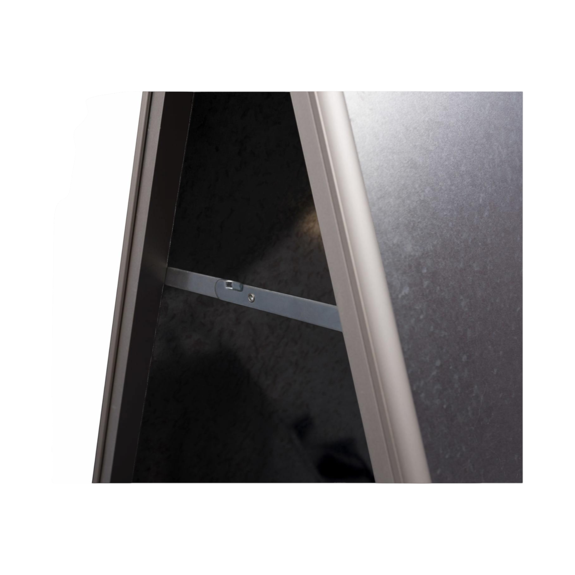 Kundenstopper Classic / Werbeaufsteller  Aurora silbern - B2-3