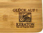 "DonLunar" Bamboo Cutting Board with Engraving (32.5 x 25 x 1.8 cm)