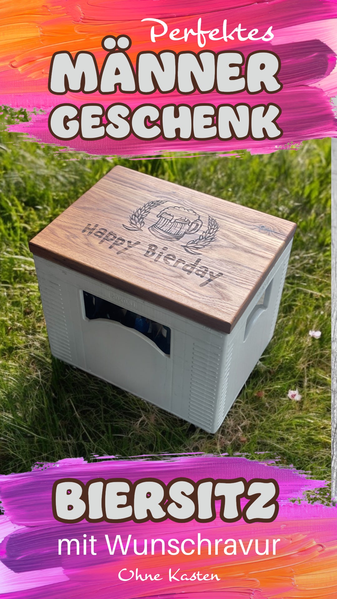 Sitzbrett für Bierkasten