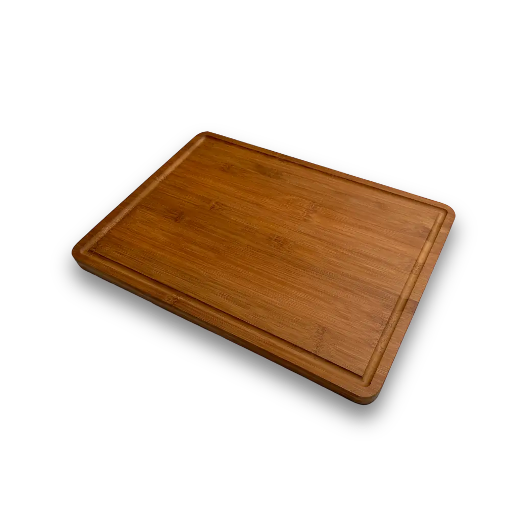 Bambus Schneidebrett mit Saftrille (38 x 28 2 cm)