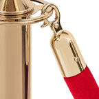 Rotes Velourseil – goldene Schnalle-1