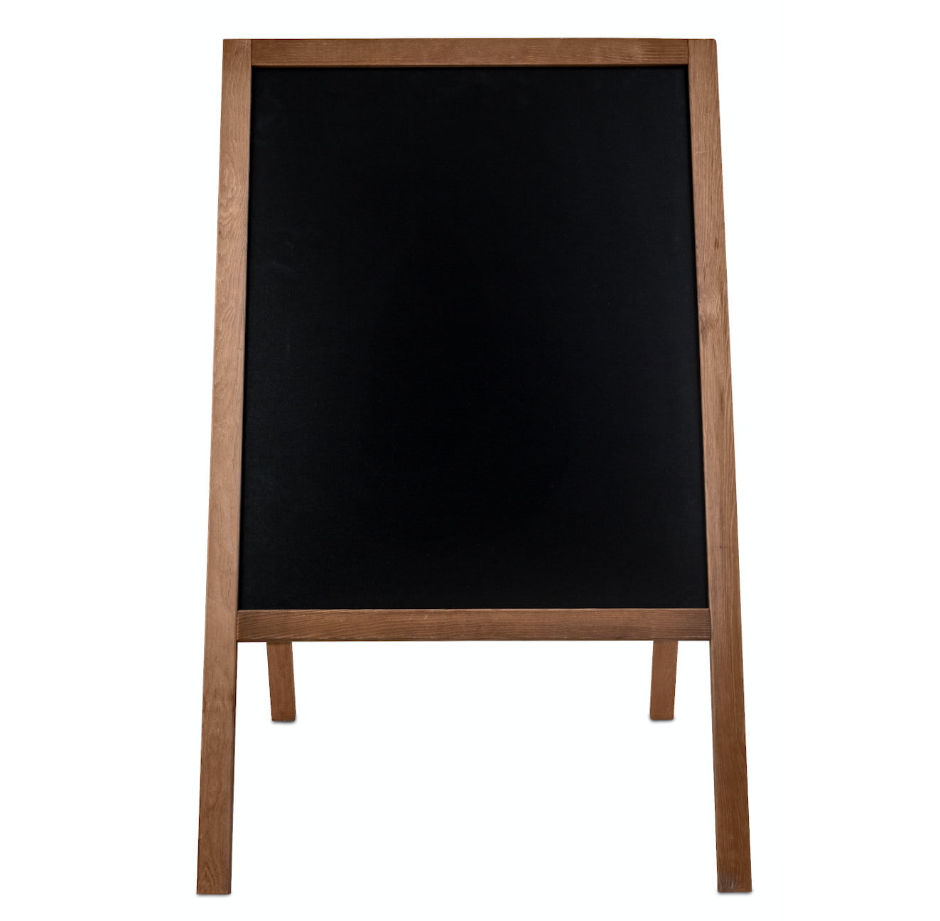 Kreidetafel/Holz Kundenstopper Classic M (60x100 cm) - braun-1