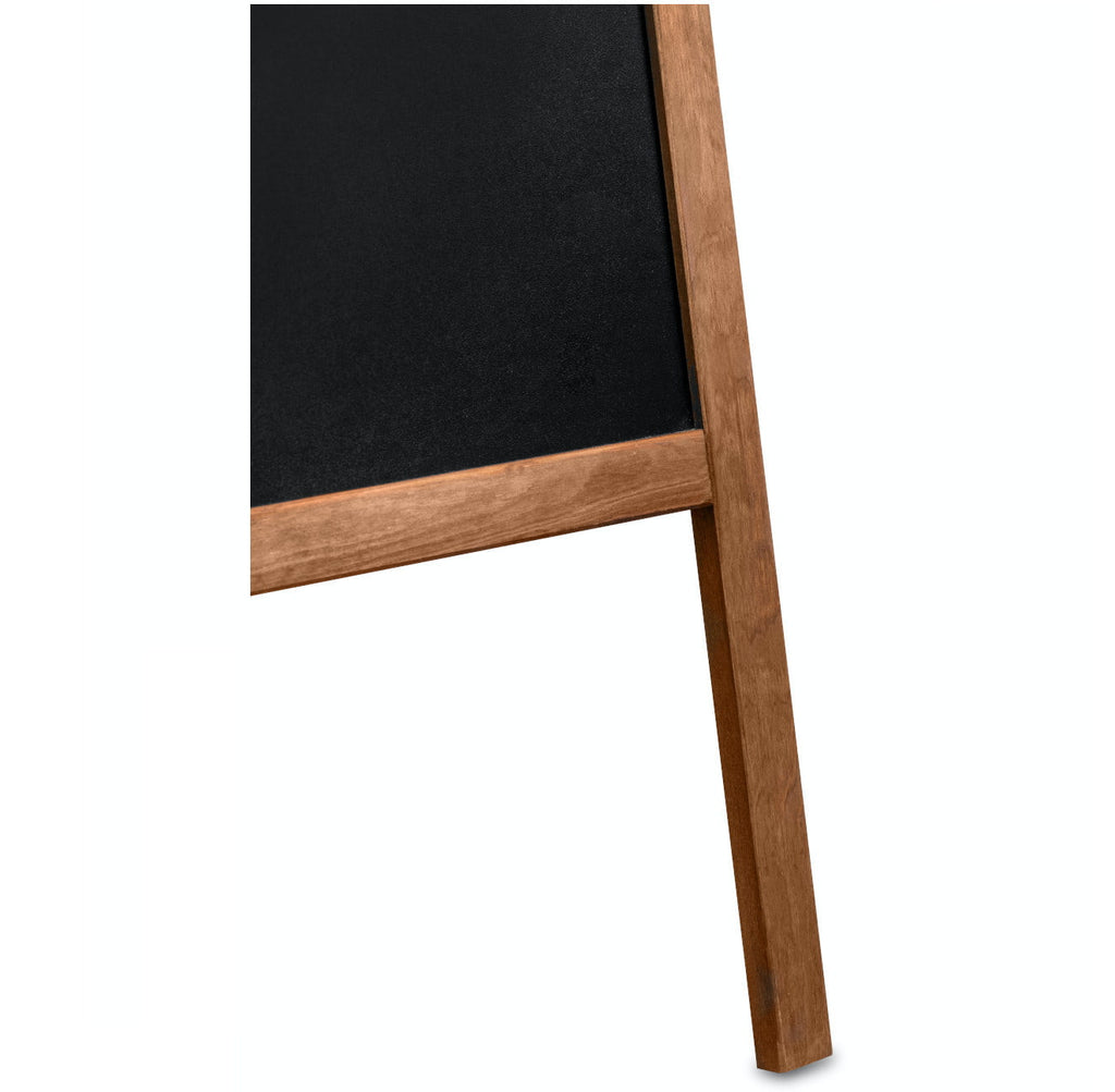 Kreidetafel/Holz Kundenstopper Classic M (60x100 cm) - braun-5