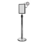 "Premium" Pfosten - chrom, schwarzer Gürtel-4