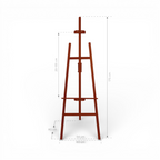 Staffelei aus Holz - mahagoni-6