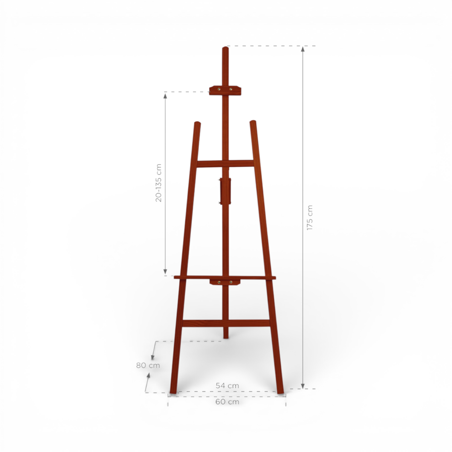Staffelei aus Holz - mahagoni-6