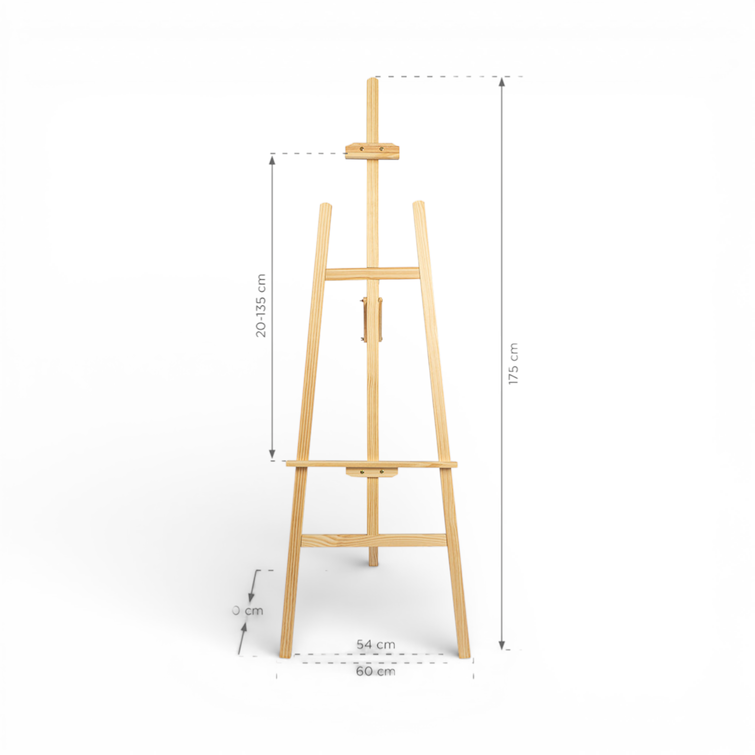 Staffelei aus Holz - natur-1