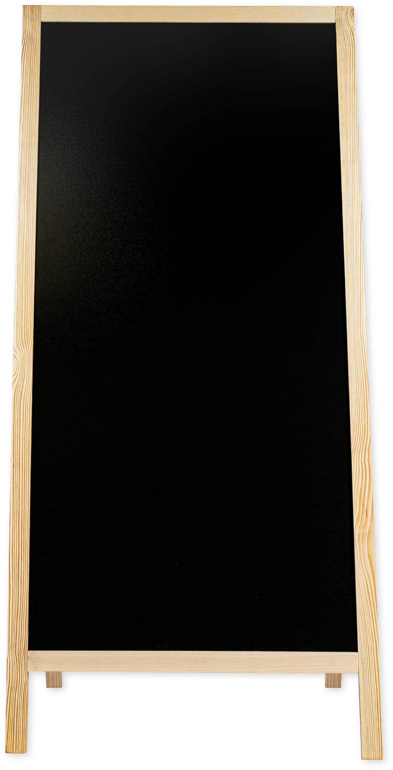 Kreidetafel/holz Kundenstopper Classic XL (72x160 cm) - natur-4