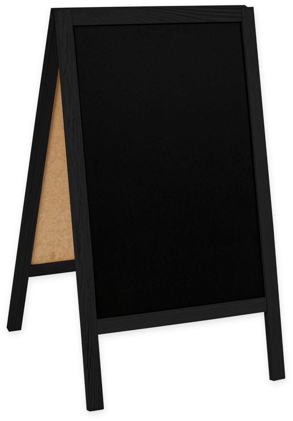 Kreidetafel/holz Kundenstopper Classic S (51x90 cm) - schwarz-1