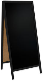 Kreidetafel/holz Kundenstopper Classic XL (72x160 cm) - schwarz-1
