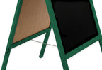 Kreidetafel/holz Kundenstopper Classic S (51x90 cm) - grün-4