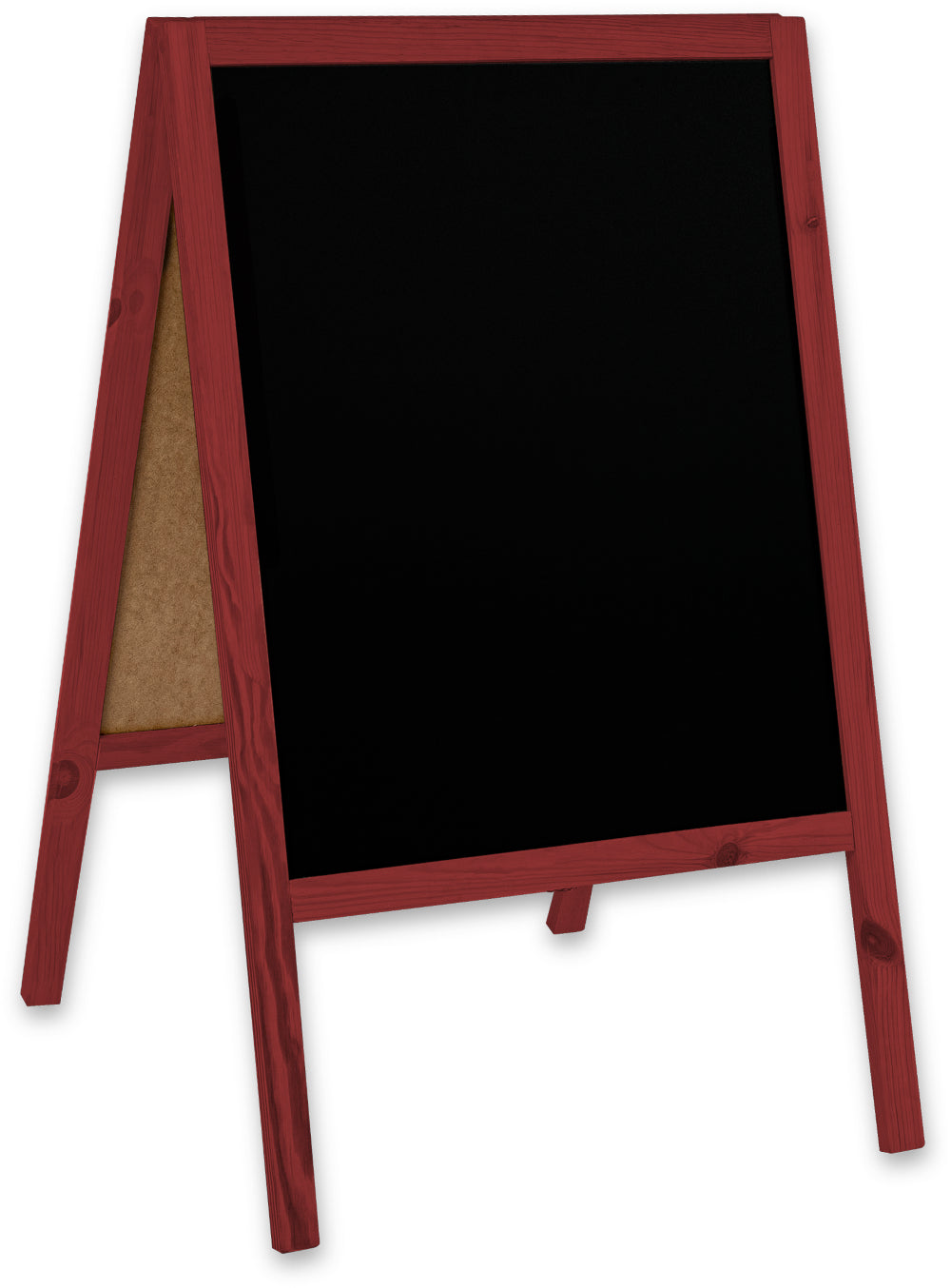 Kreidetafel/Holz Kundenstopper Classic M (60x100 cm) - rot-3