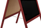 Kreidetafel/holz Kundenstopper Classic L (61x118 cm) - rot-4