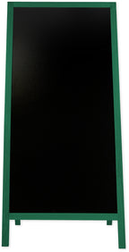 Kreidetafel/holz Kundenstopper Classic XL (72x160 cm) - grün-2