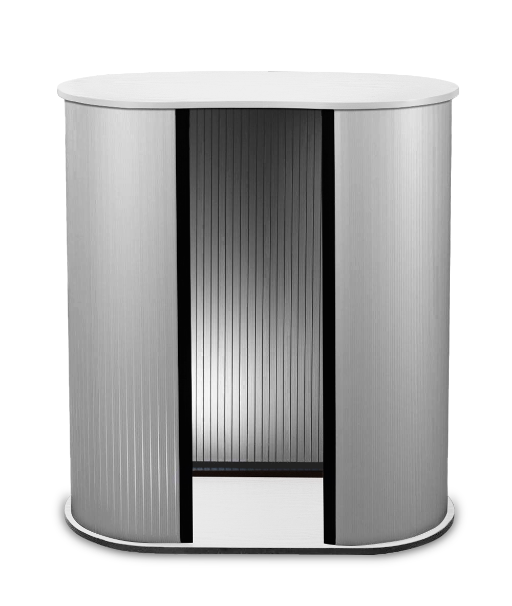 Theke PROMO 2 - WEISSFARBENE TISCHPLATTE-4