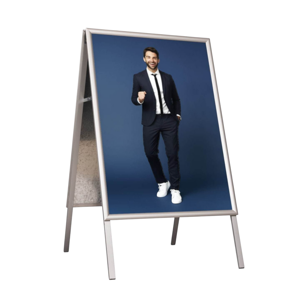 Aurora sidewalk sign / advertising display in various versions