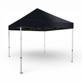 Lausitzer Marktplatz black polyester replacement canopy for pop-up gazebos and party tents. Water-repellent and tear-resistant.