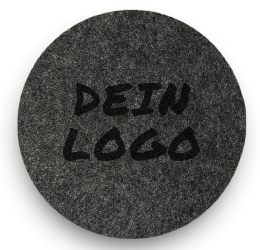Felt coasters with your individual logo