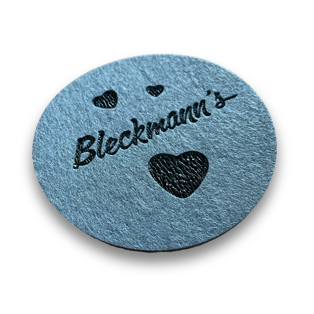 Felt coasters with your individual logo