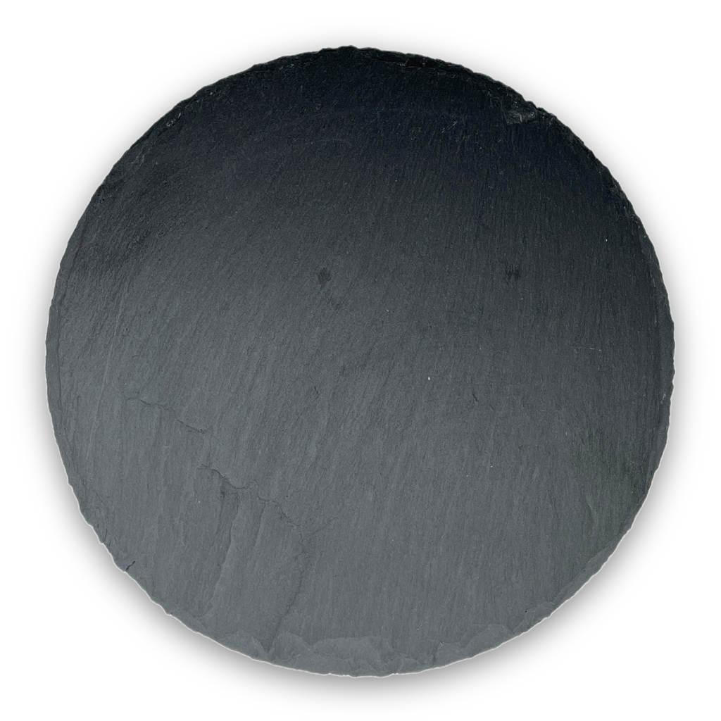 Round slate serving board