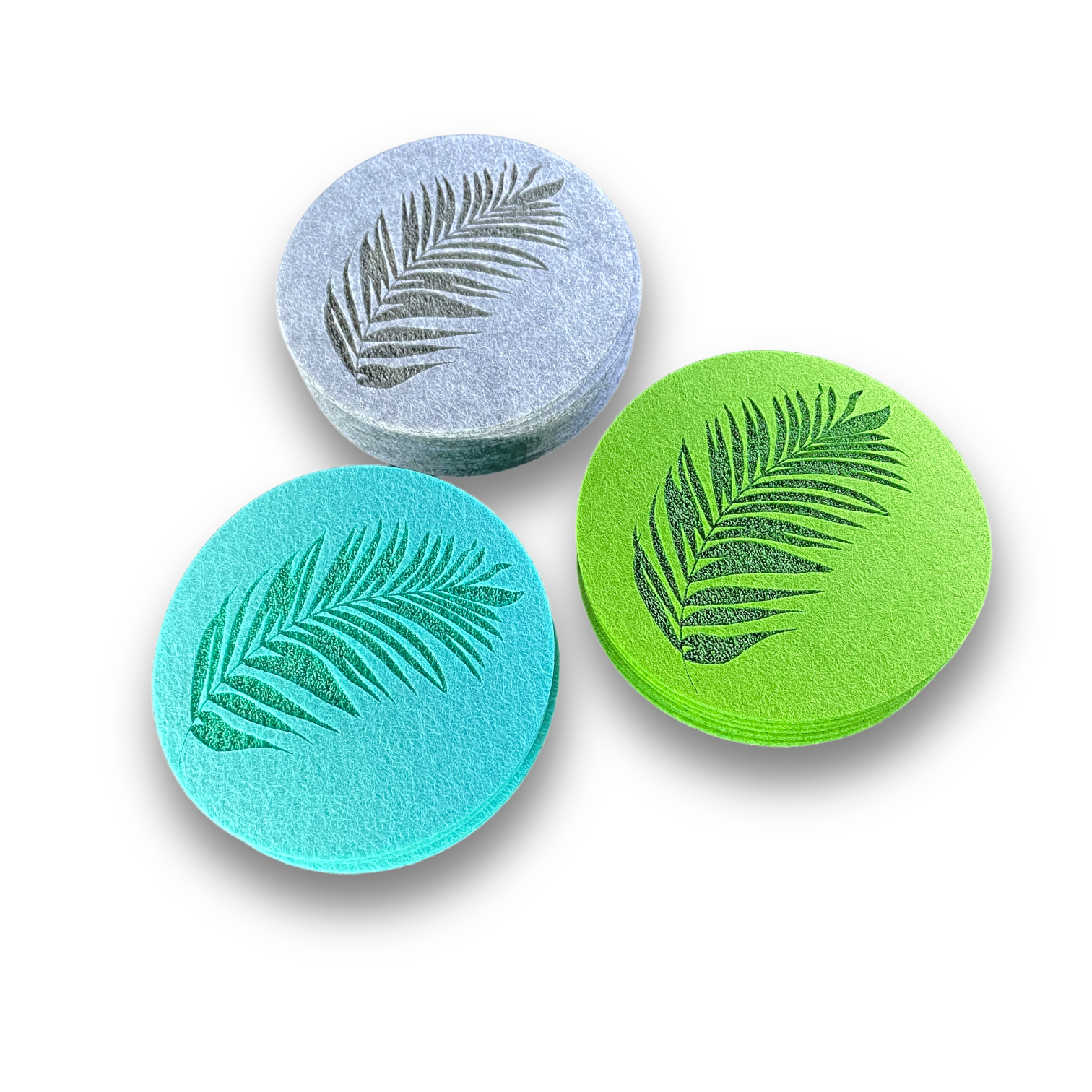 Felt coasters with your individual logo