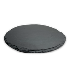 Round slate serving board